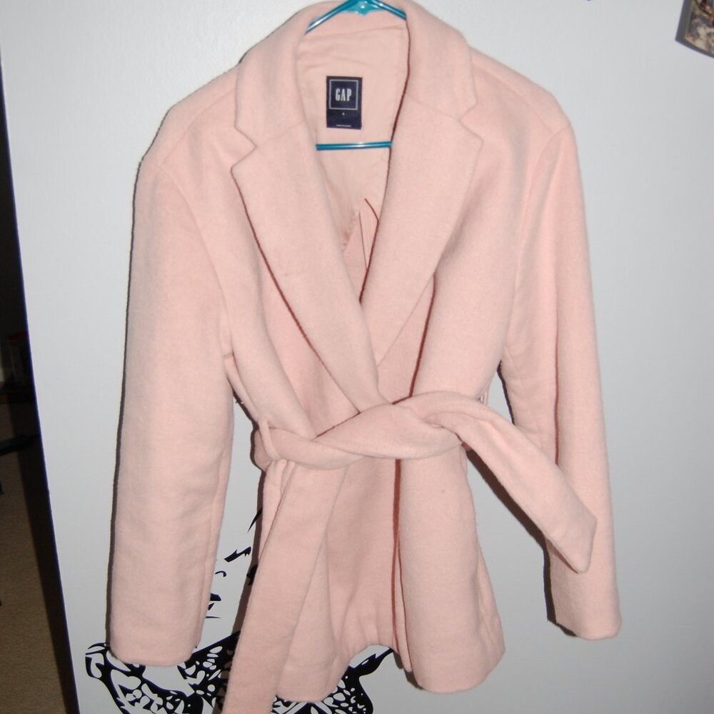 GAP PINK WRAP JACKET SIZE SMALL